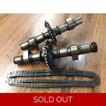 1976-84 Kawasaki KZ750 Cam Shaft Set with Sprockets and Chain 12044-010 12044-020